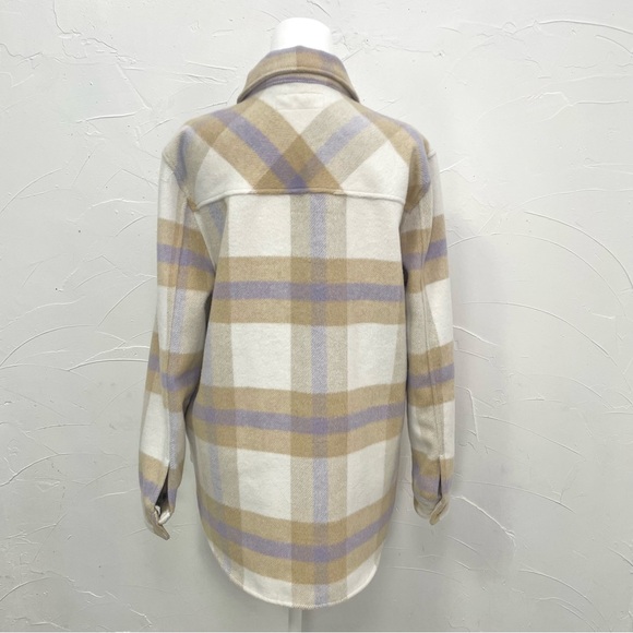 Blank NYC Mountain Top White Multi Plaid Shacket - Picture 10 of 16